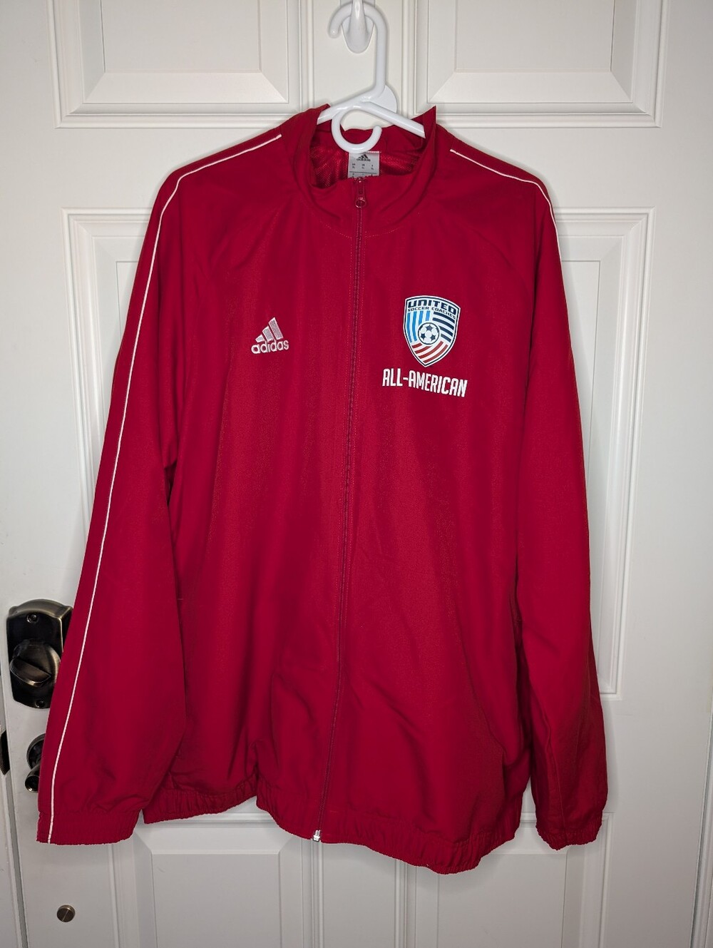 Adidas United Soccer All American Windbreaker Men's XL Red NEW